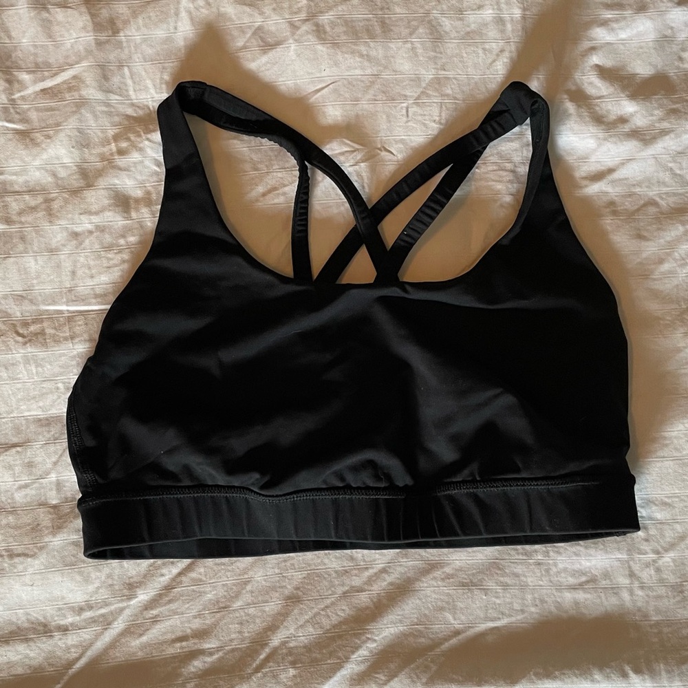 🍋Lululemon🍋 Black Crossback Sports Bra, Sz 8, B/C